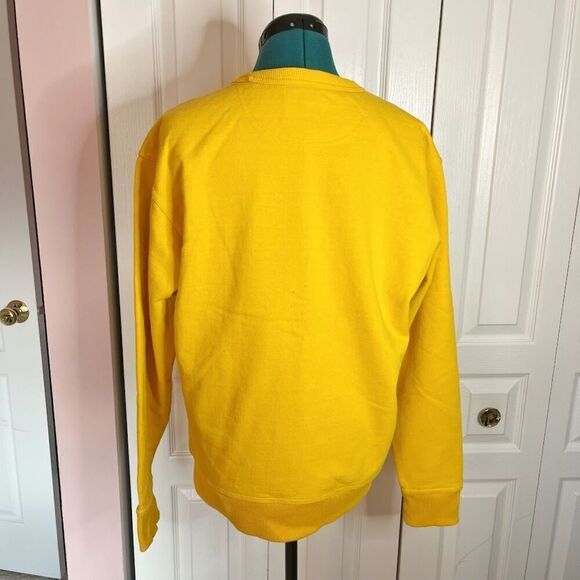 Champion Round Crew Neck Long Sleeve C Logo Vintage Unisex Fleece Sweatshirt - Picture 2 of 12